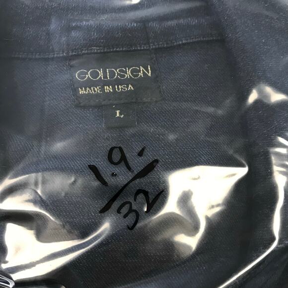 GOLDSIGN The Morton Denim Jacket asymmetrical zipper size L‎ - Picture 10 of 10